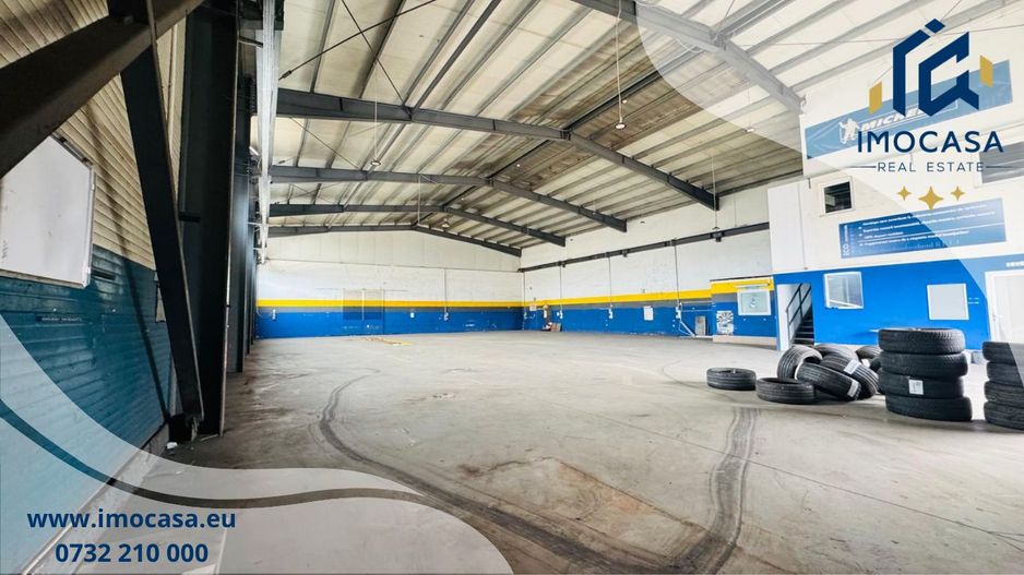 Hala de inchiriat atelier/depozit Micalaca Acces Tir 600+600 M.P. - Poză 2
