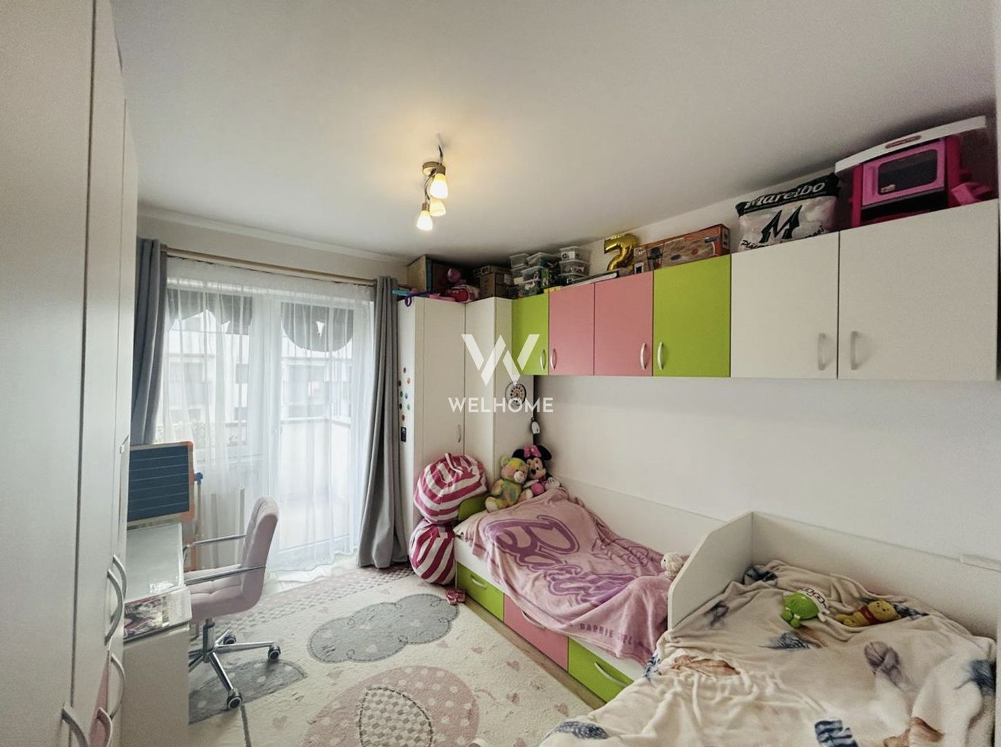 Apartament 3 camere, etaj intermediar, mobilat, 2 bai, 2 balcoane - Poză 2