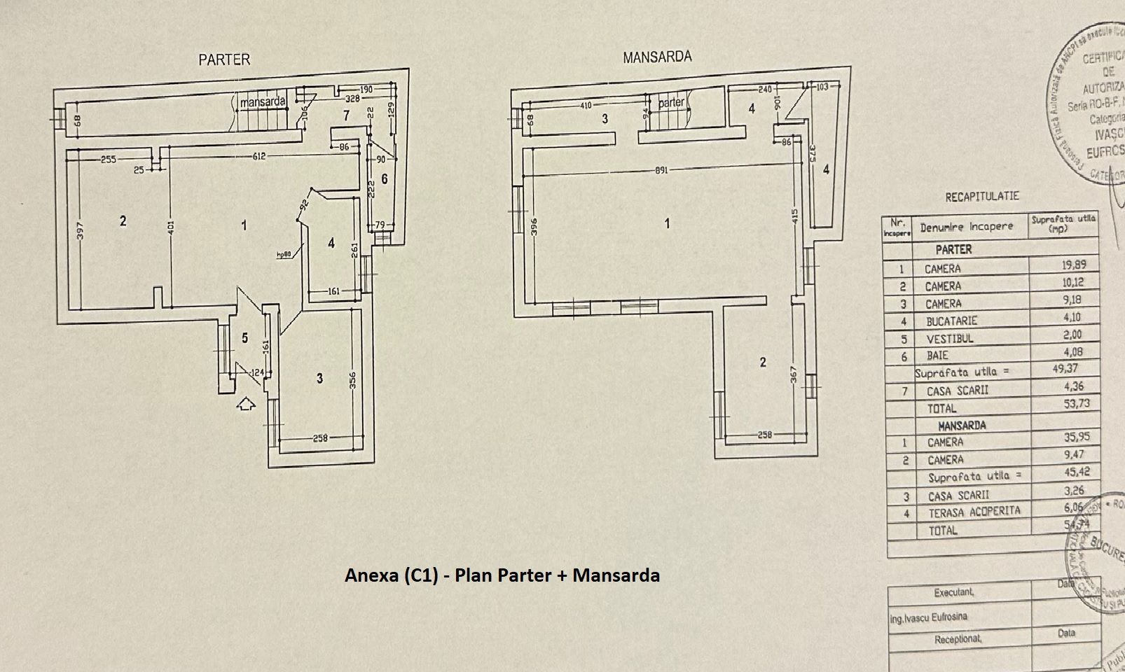 VATRA LUMINOASA -Agricultori | Cladire 1900mp din 2001 | Teren 1030mp - Schiță 11
