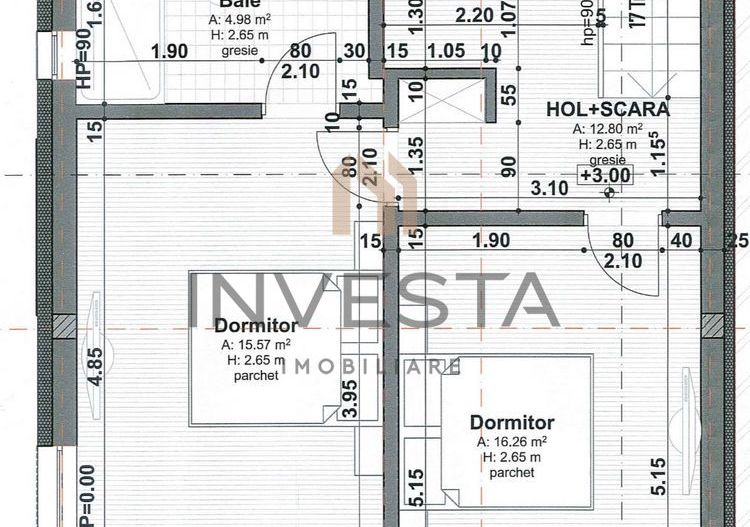 Apartament in vila cu 138 mp utili, Terasa 25 mp + 2 balcoane si garaj - Schiță 3