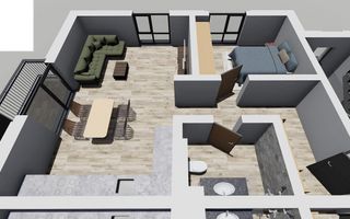 Apartament 2 camere. Decomandat. La asfalt - Poză 2