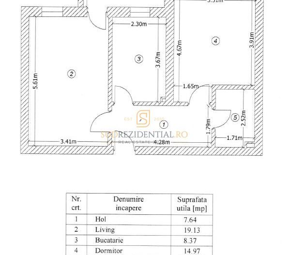 Inchiriere apartament + parcare, mobilat si utilat, metrou Berceni - Schiță 20