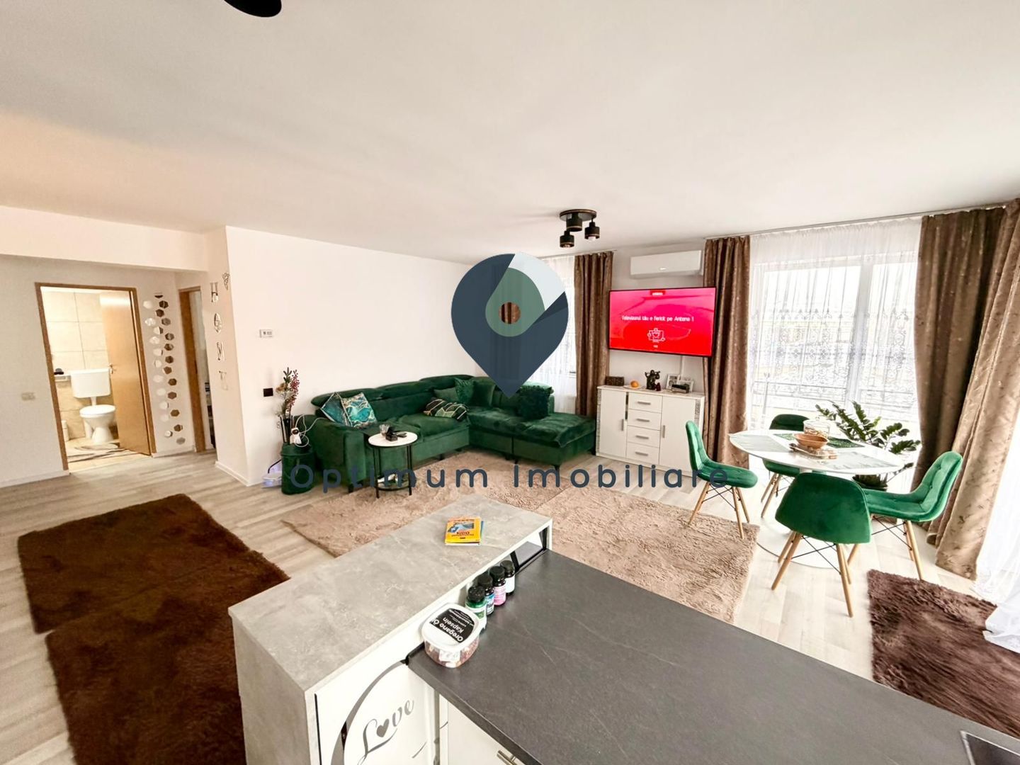 Apartament 2 camere, 60 mp, 1/4, in Floresti, zona Atelierul de Pizza! - Poză 1