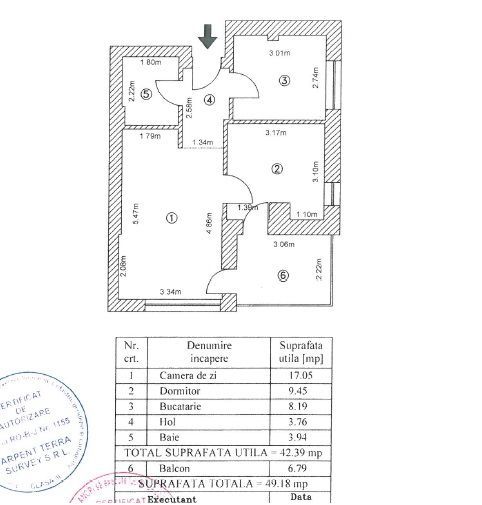 2 Camere + Parcare AN 2016 Terasa Patrata Park Politehnica Bloc NOU - Poză 11