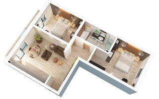 Apartament 3 camere gradina 47 mp Piata Rahovei, Dedeman - Poză 4