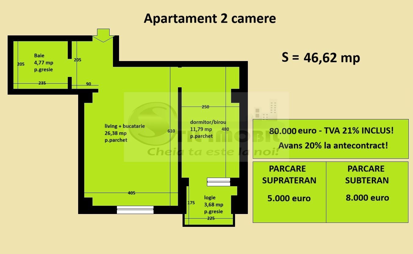 Apartament 2 camere Cug Valea Adanca, bloc nou, cartier rezidential - Poză 2