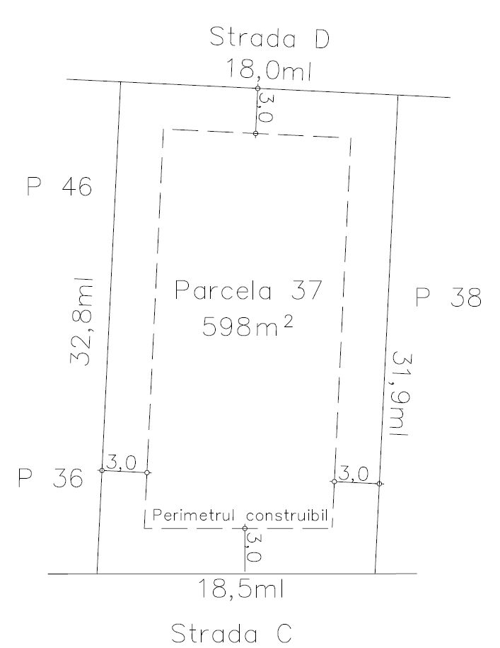 Teren 598mp Sub Coasta / Strada Principala - Poză 9