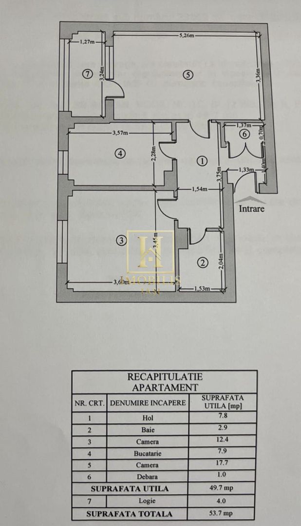 Apartament 2 camere decomandat, 92.000euro Alexandru cel Bun - Poză 4