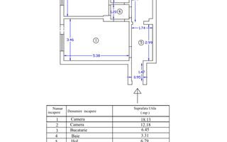 Copou, 2 camere, 48,7 mp, etaj 1 – 127.500 € neg. - Poză 6