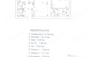Apartament 2 camere, 51 mp, semidecomandat, Copou - Universitatea A. I. Cuza, Iași - Poză 8
