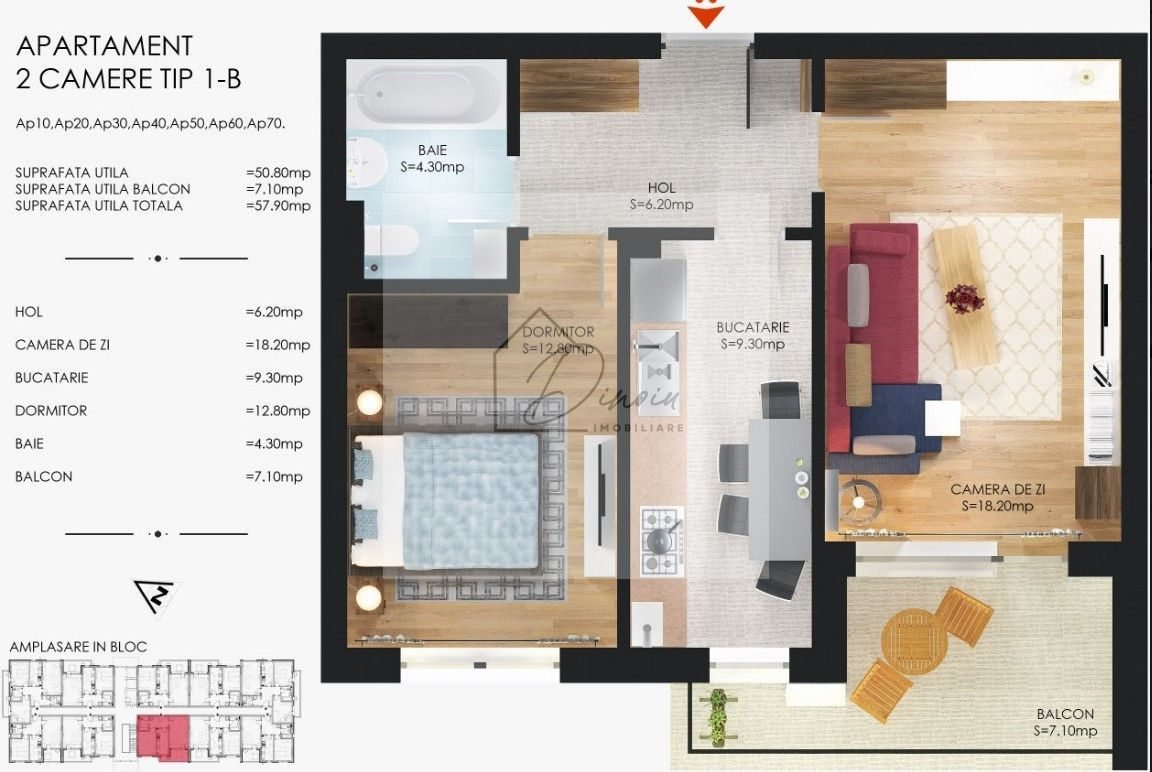 Apartament 2 camere Metalurgiei I Cartier Solar I finalizat - Poză 5