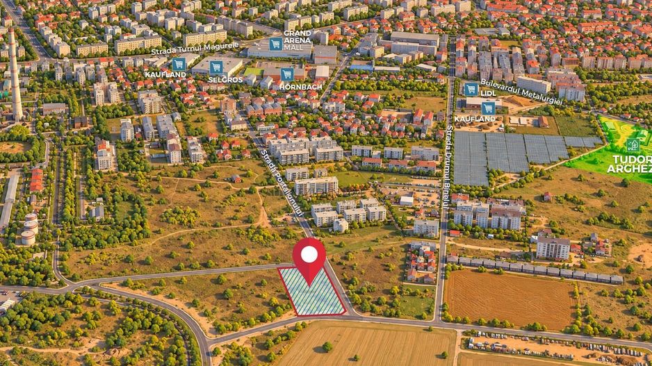 Teren 10.000 mp, deschidere la trei strazi | Postalionului - Poză 1