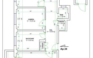 Apartament decomandat cu 3 camere, 66 mp., Calea București - Poză 13
