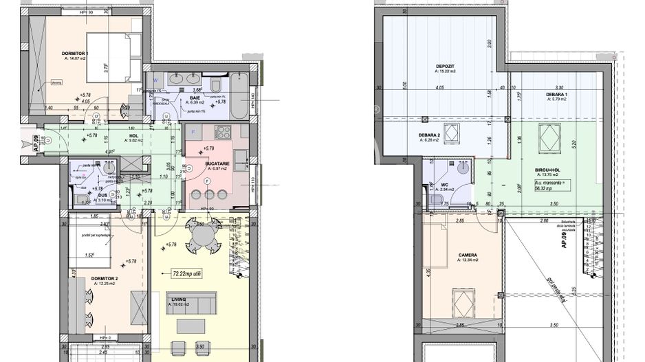 Penthouse 5 camere,3 bai - aer conditionat (NCL-29D-Ra-ap.9) - Poză 17