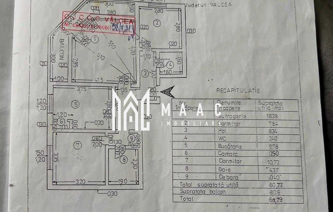 Apartament 3 camere de vânzare | Râmnicu Vâlcea, Ostroveni - Poză 8