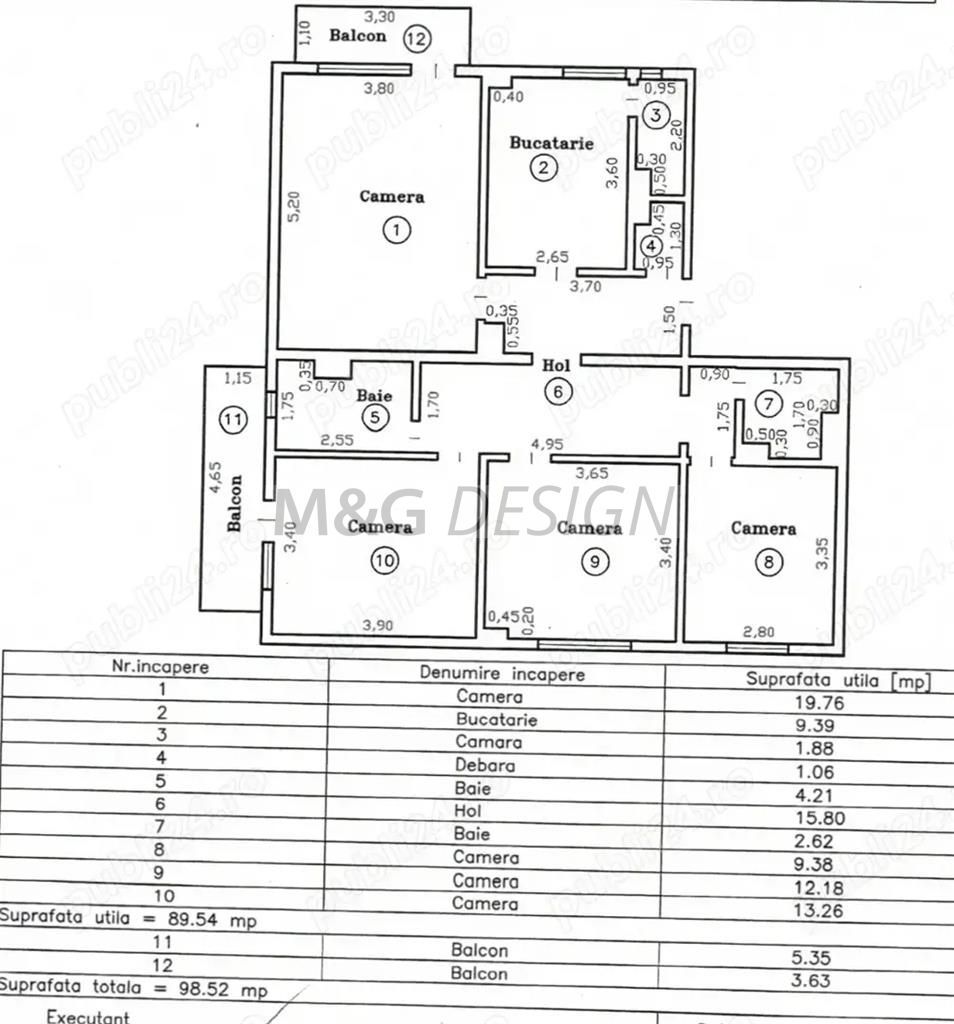 Apartament 4 camere zona Steaua etaj 2 - Poză 3