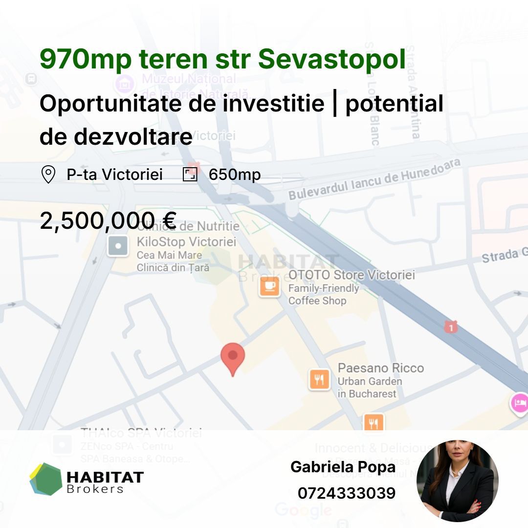 Oportunitate excepționala: Proprietate St.Sevastopol, la 30m de Calea Victoriei - Poză 1