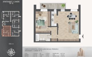 Apartament 2 camere I Larss Residence Th. Pallady I Vanzare - Poză 8