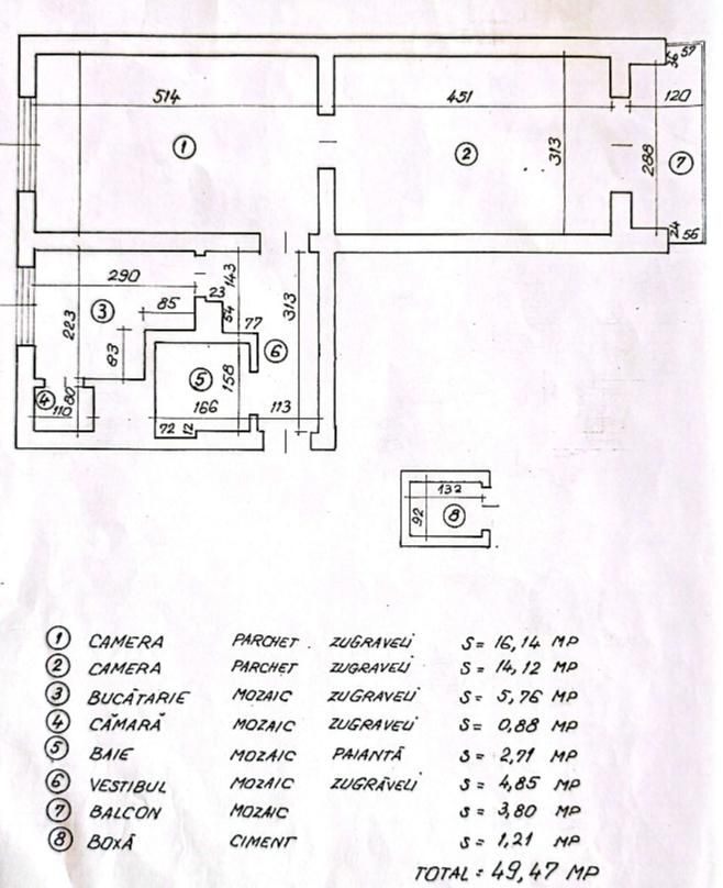 Apartament 2 camere Floreasca - Schiță 9