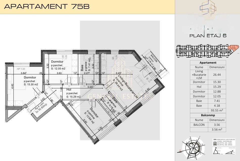 Luminos, spațios, perfect compartimentat – 4 camere Open-Space - Poză 19
