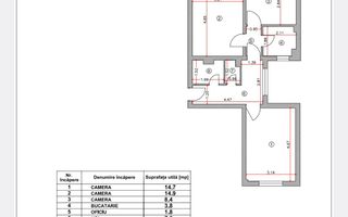 VANZARE APARTAMENT DOROBANTI 3 CAMERE | - Schiță 25