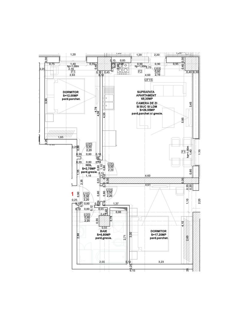 Apartament 3 camere, bloc nou, Sibiu - Schiță 9