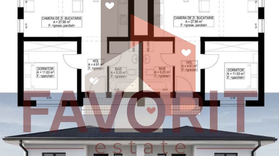 Duplex pe parter | Albina comuna Mosnita Noua | Toate utilitatile - Poză 3