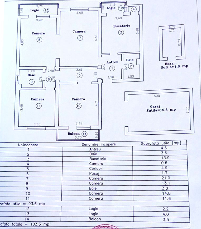 4 camere, garaj și boxa, bloc in Asociatie - zona Kiriac - Poză 30