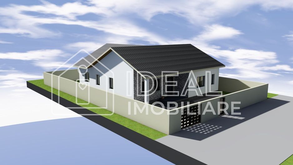 Casa Individuala pe un singur nivel cu 400 mp de teren, in Selimbar - Poză 1