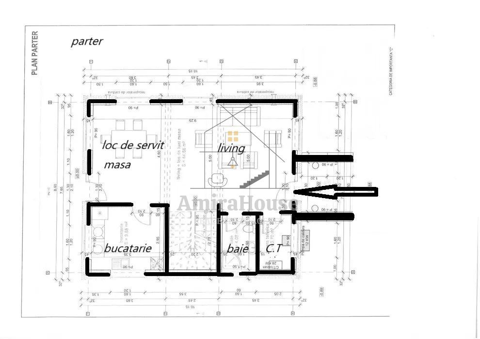 Casa individuala, teren 700 mp, semifinisata, Dezmir zona str Closca - Poză 3