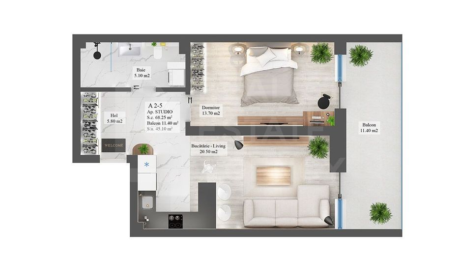 Studio Premium, Nobel Art Apartments, București - Poză 7