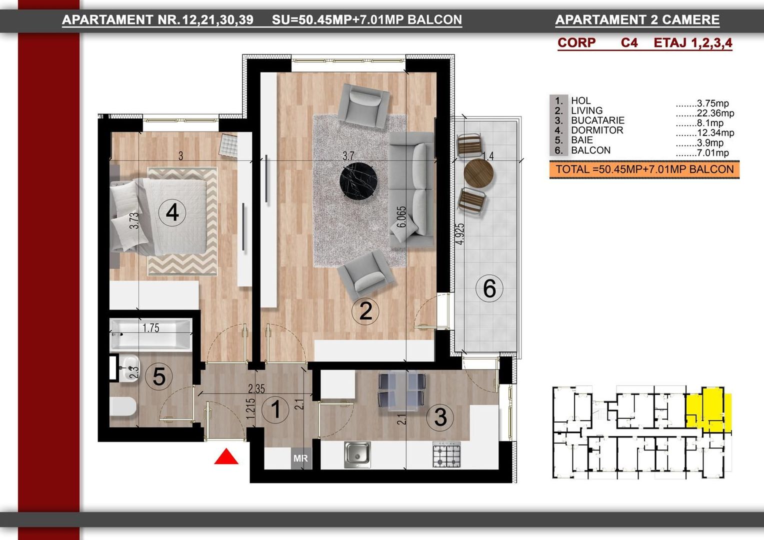 2cam.dec. la aprox. 15min metrou Leonida sau Berceni - Poză 1