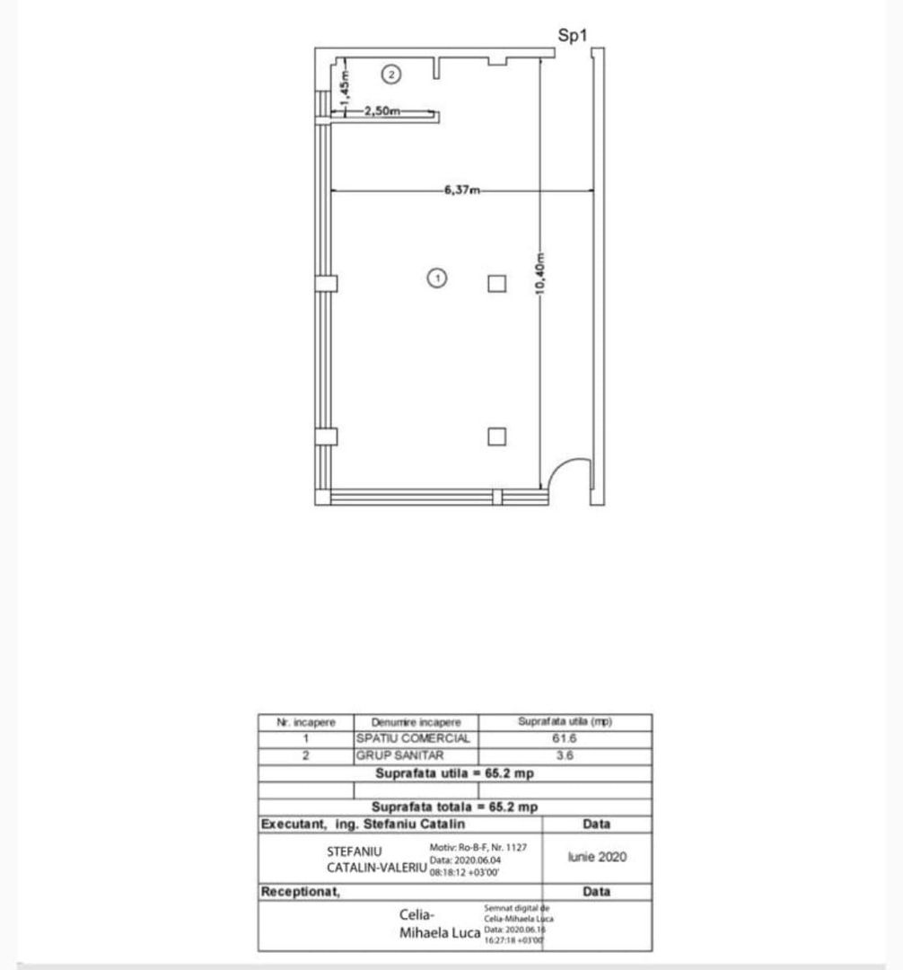 Spatiu comercial intabulat, parter, 65mp, Valea Lupului - Poză 1