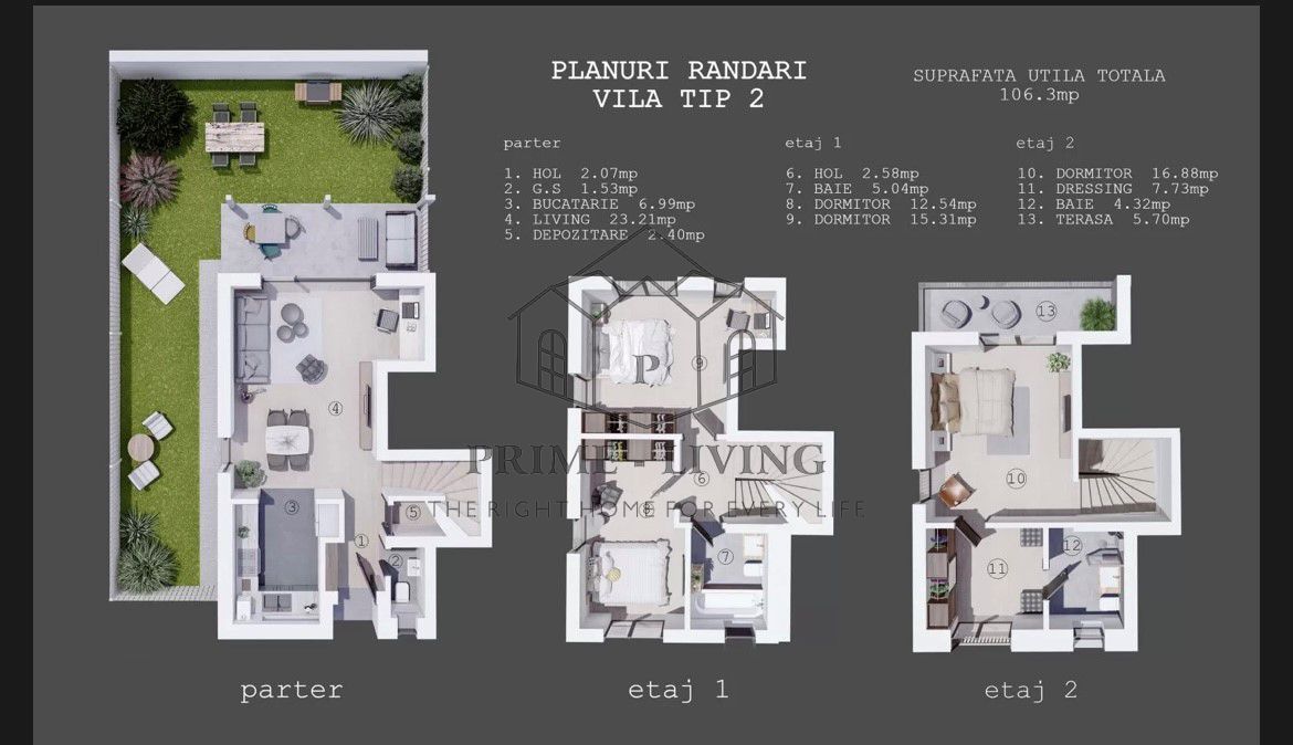 VILA DE COLT COCHETA LA VANZARE IN STADIU DE FINALIZARE - Schiță 3
