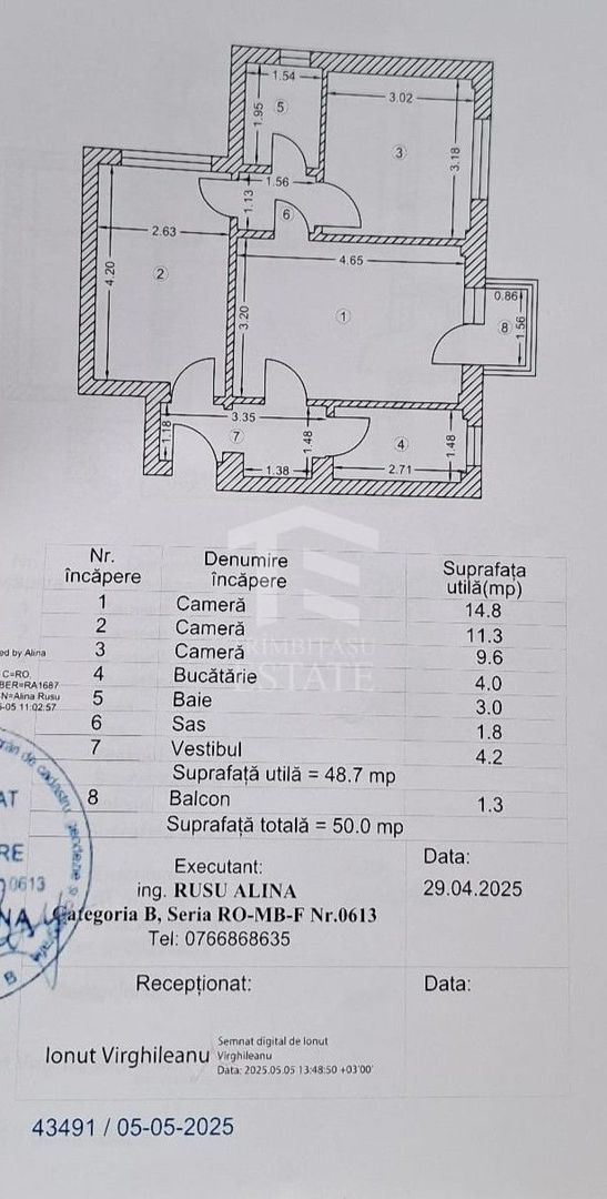 Apartament 3 camere circular Str. Luica - Str. Uioara 2 - Poză 11