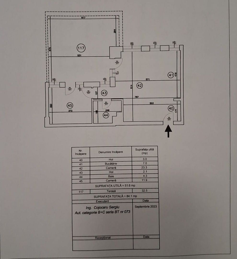 Apartament 2 camere cu terasa incalzita-84mp-145000euro- Pacurari - Poză 9