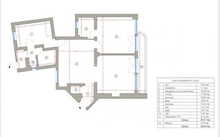 Apartament spectaculos cu 3 camere - Strada Mircea Vulcănescu - Schiță 8