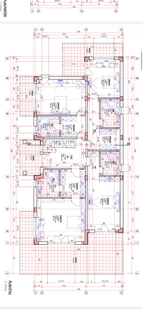 Vila Individuala S+P+1+M cu Teren 1000mp langa Padure - Balotesti - Schiță 47