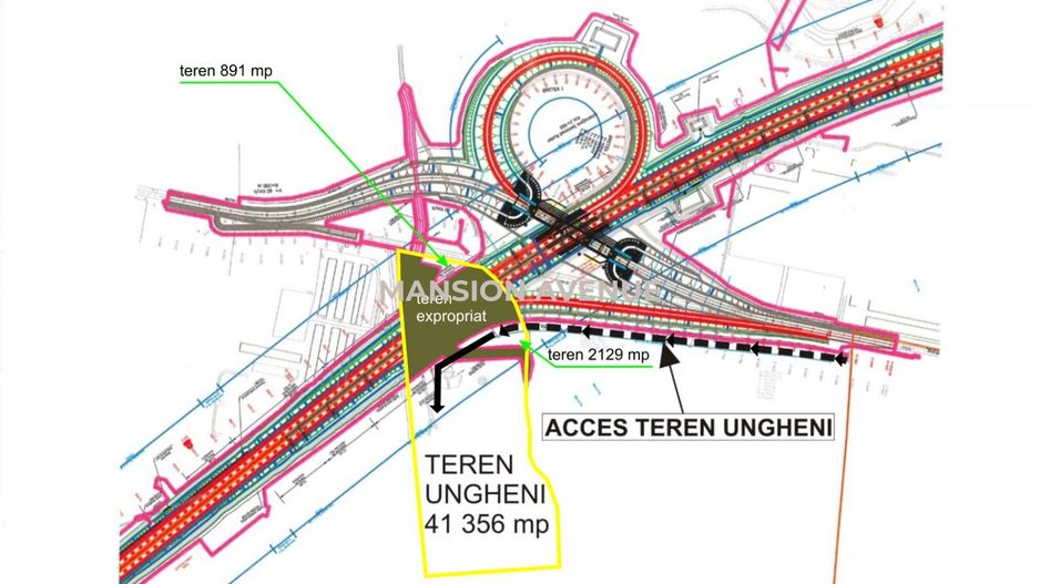 Teren de vanzare 4.1 - 4.4 ha pe Autostrada Transilvania - Poză 2