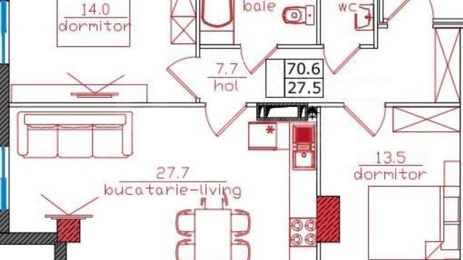 Vânzare, apratament, 2 camere, strada Bucovina, Ciocana - Poză 5