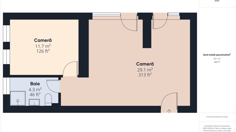 Apartament 2 camere - Bloc nou - Giroc - Timișoara - Poză 13