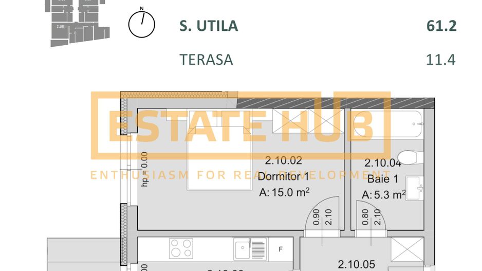 Apartament nou 2 camere Zona Centrala | Comision 0% - Poză 2