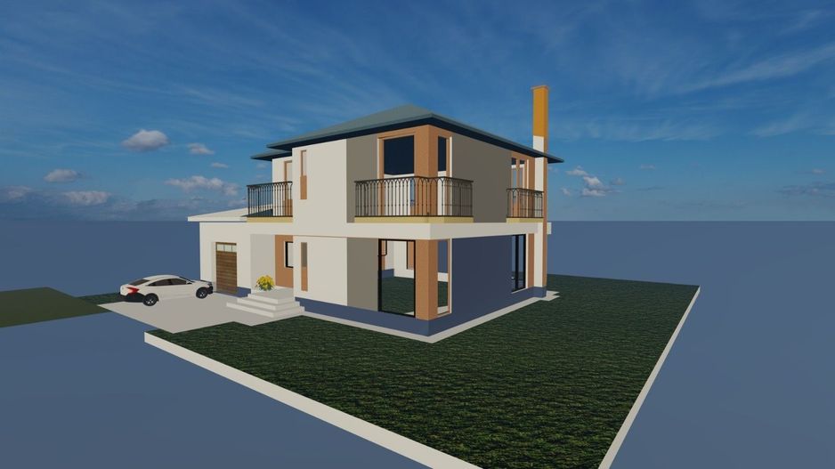 Priect casă Premium 220m2 lângă pădure Balotesti-Edenland - Poză 1