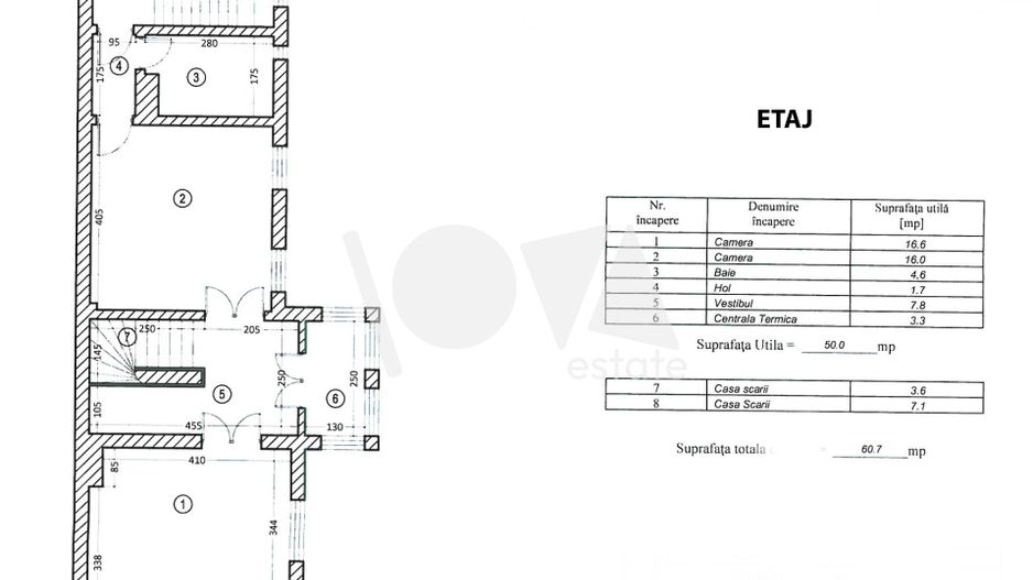 De închiriat: casă 9 camere-Vasile Lascăr-Mihai Eminescu-Bd.Dacia - Poză 16