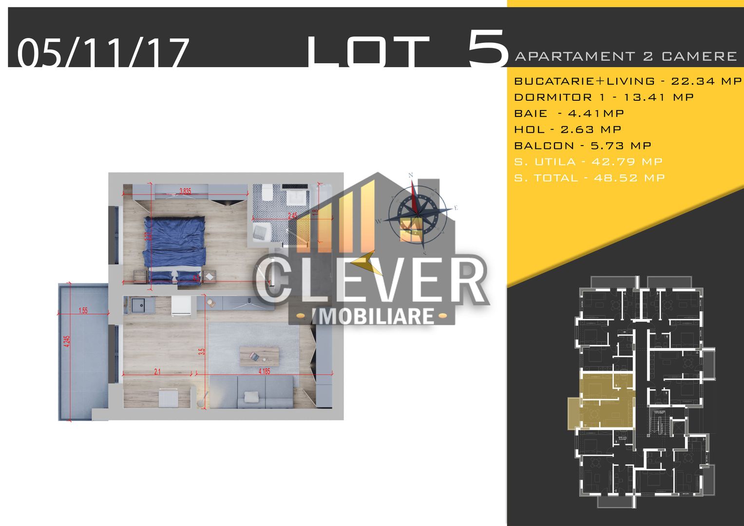 Apartament 2 Camere Finalizat Th. Pallady Metrou N. Teclu - Poză 1