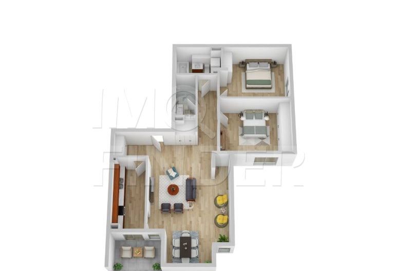 Apartament Premium de vanzare - 3 camere, Andrei Muresanu - Schiță 4