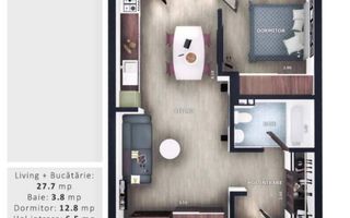 Apartament cu 2 camere la 5 minute de Vivo Center! - Poză 2