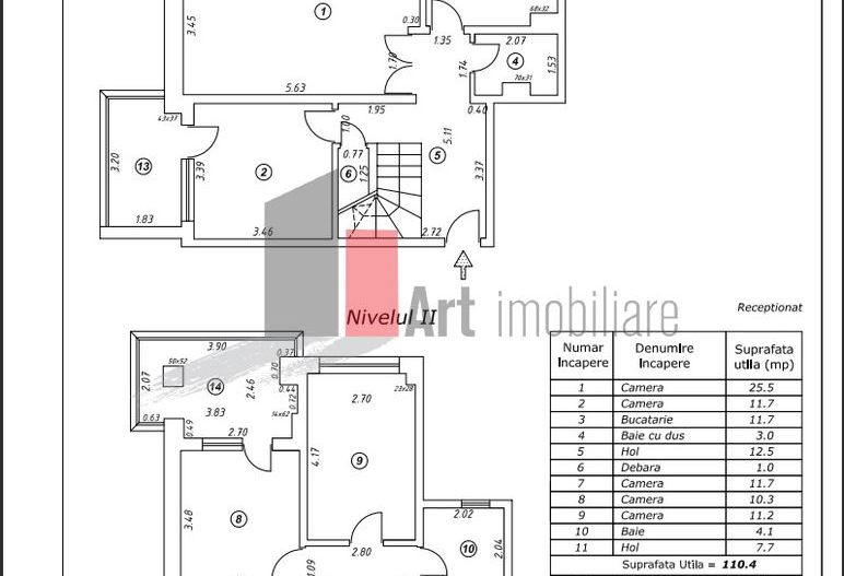 Apartament duplex, etaj 4 si 5 139 mp total - Poză 1