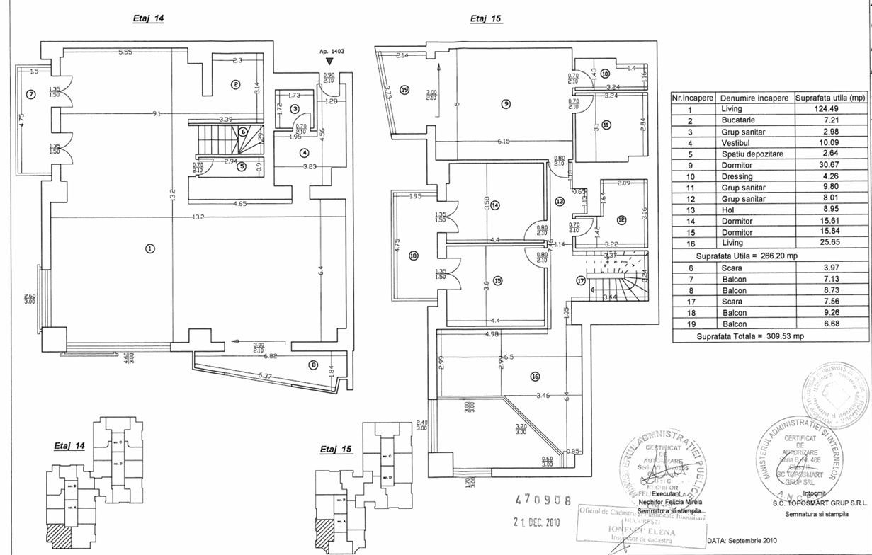 Duplex spectaculos 4 camere | 309 mp utili | Etaj 15/16 | Upground - Schiță 26