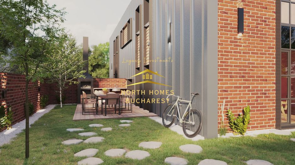 Duplex moder 4 camere, 3 bai, 2 locuri de parcare - Bucurestii Noi - Poză 15